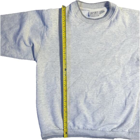Vintage DIPORT USA Gray Crewneck Sweatshirt L 80s 90s Blank Workwear - Picture 6 of 10